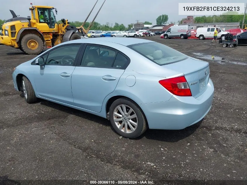 19XFB2F81CE324213 2012 Honda Civic Ex