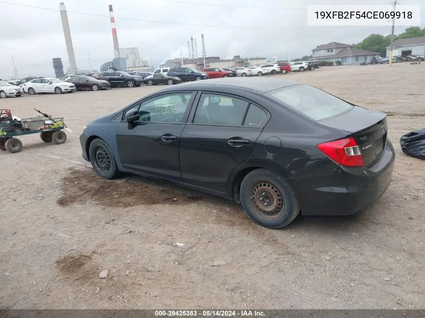 19XFB2F54CE069918 2012 Honda Civic Lx