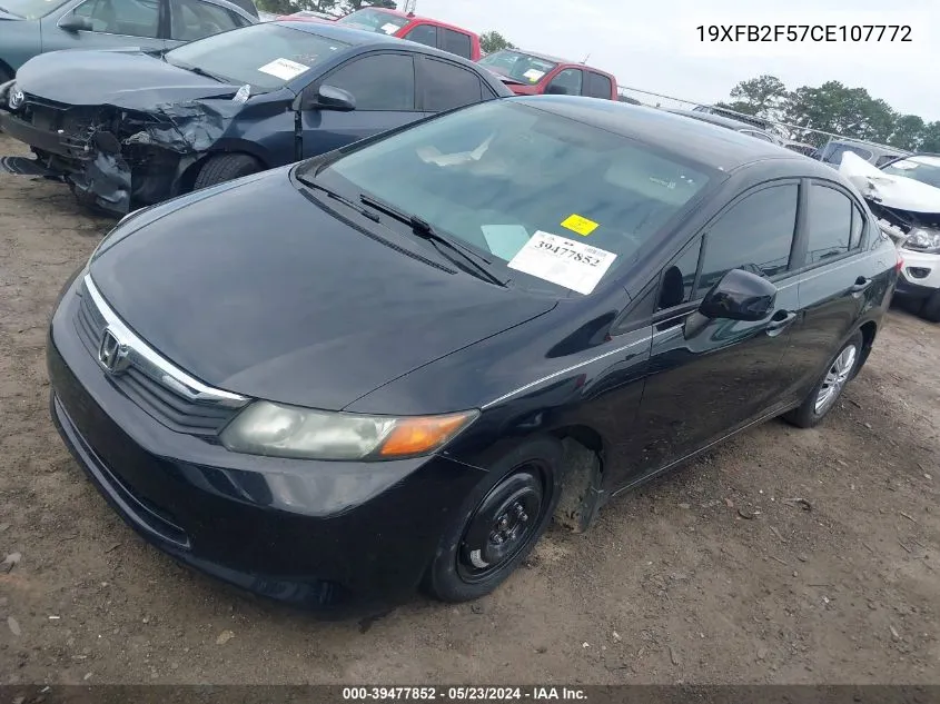 19XFB2F57CE107772 2012 Honda Civic Lx