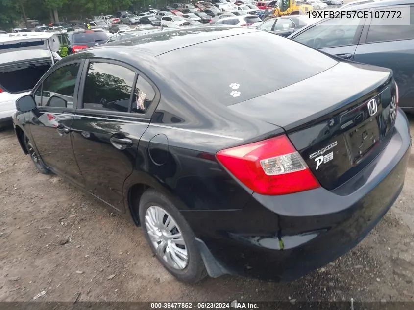 19XFB2F57CE107772 2012 Honda Civic Lx