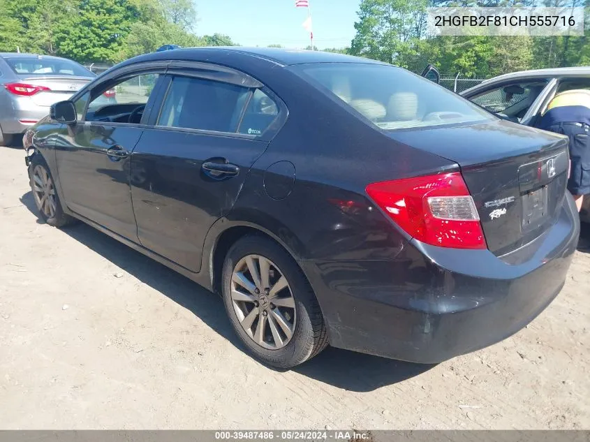 2HGFB2F81CH555716 2012 Honda Civic Ex