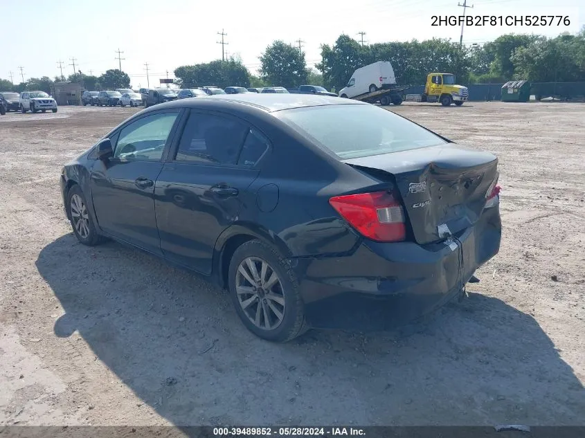 2HGFB2F81CH525776 2012 Honda Civic Ex