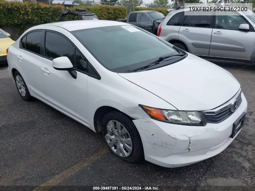 19XFB2F59CE362200 2012 Honda Civic Lx