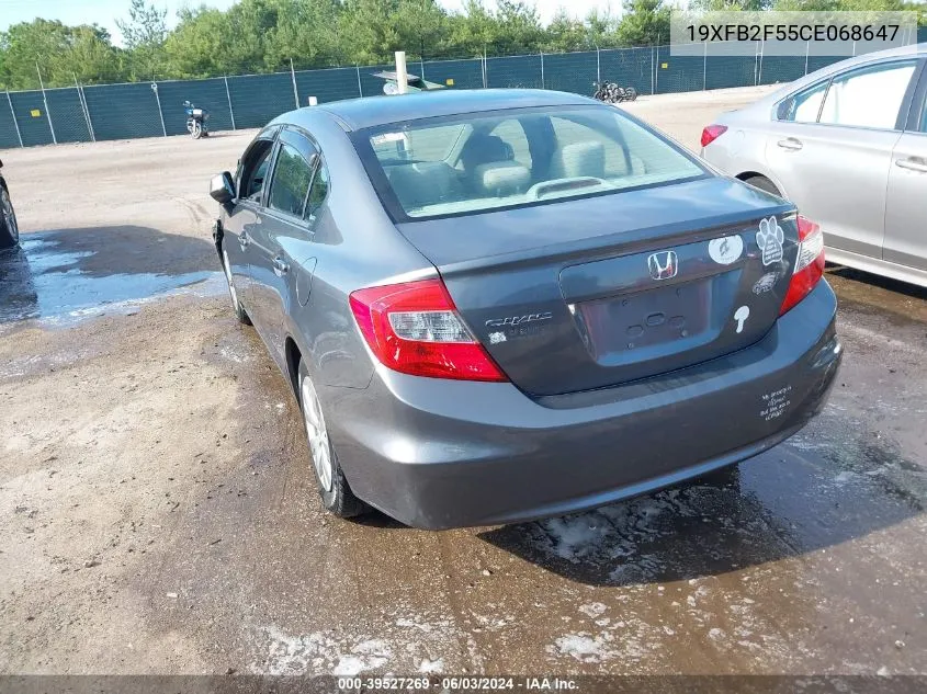 2012 Honda Civic Lx VIN: 19XFB2F55CE068647 Lot: 39527269