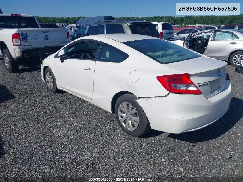 2HGFG3B55CH557505 2012 Honda Civic Lx