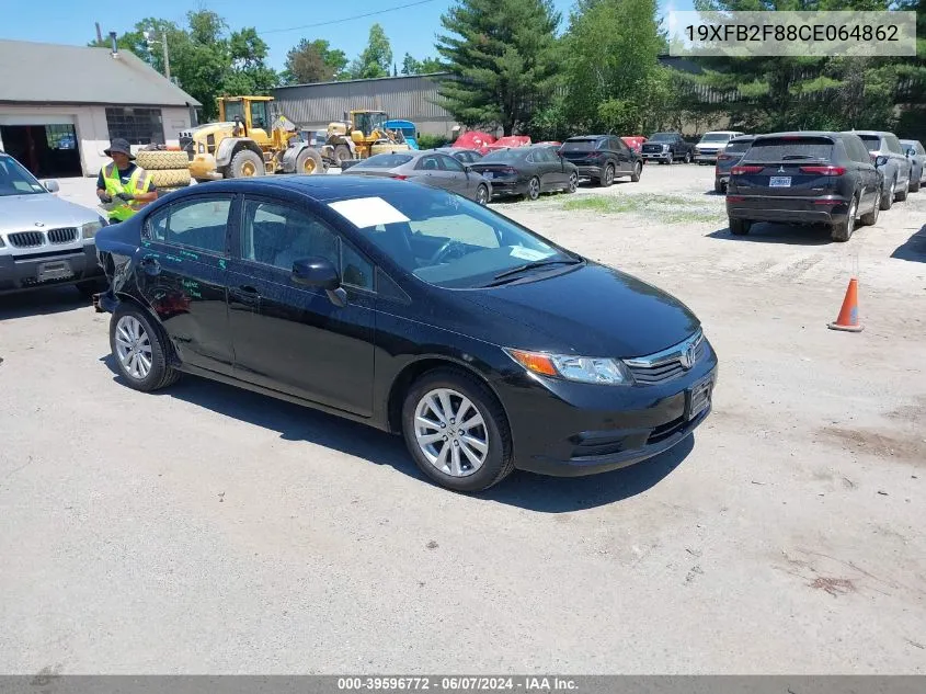 2012 Honda Civic Ex VIN: 19XFB2F88CE064862 Lot: 39596772