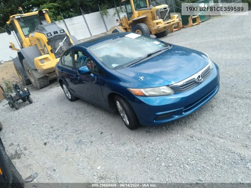 19XFB2F81CE359589 2012 Honda Civic Ex