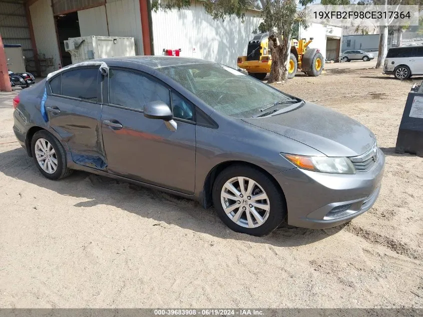 19XFB2F98CE317364 2012 Honda Civic Ex-L