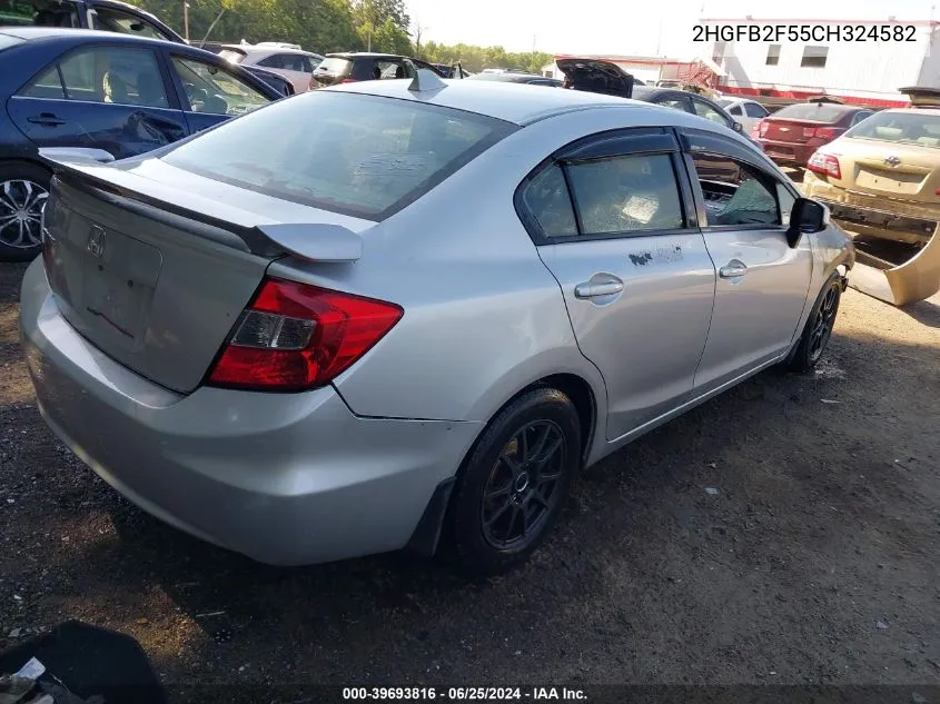 2HGFB2F55CH324582 2012 Honda Civic Lx