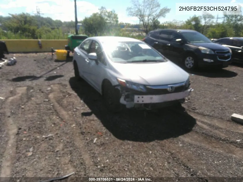 2HGFB2F53CH524795 2012 Honda Civic Lx