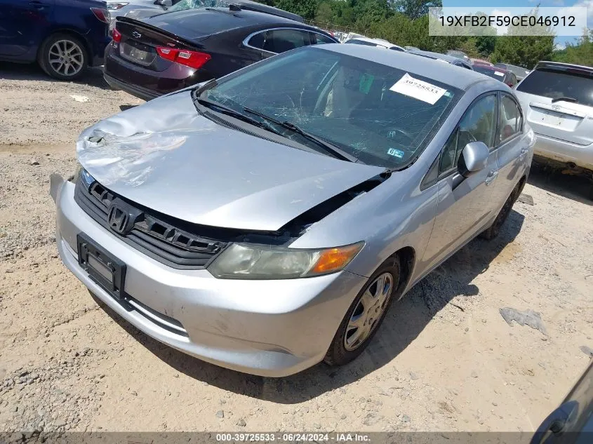 19XFB2F59CE046912 2012 Honda Civic Lx