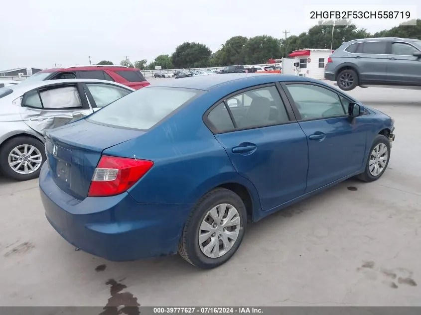 2HGFB2F53CH558719 2012 Honda Civic Lx