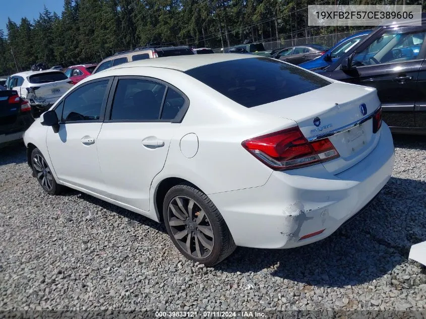 2012 Honda Civic Lx VIN: 19XFB2F57CE389606 Lot: 39833121