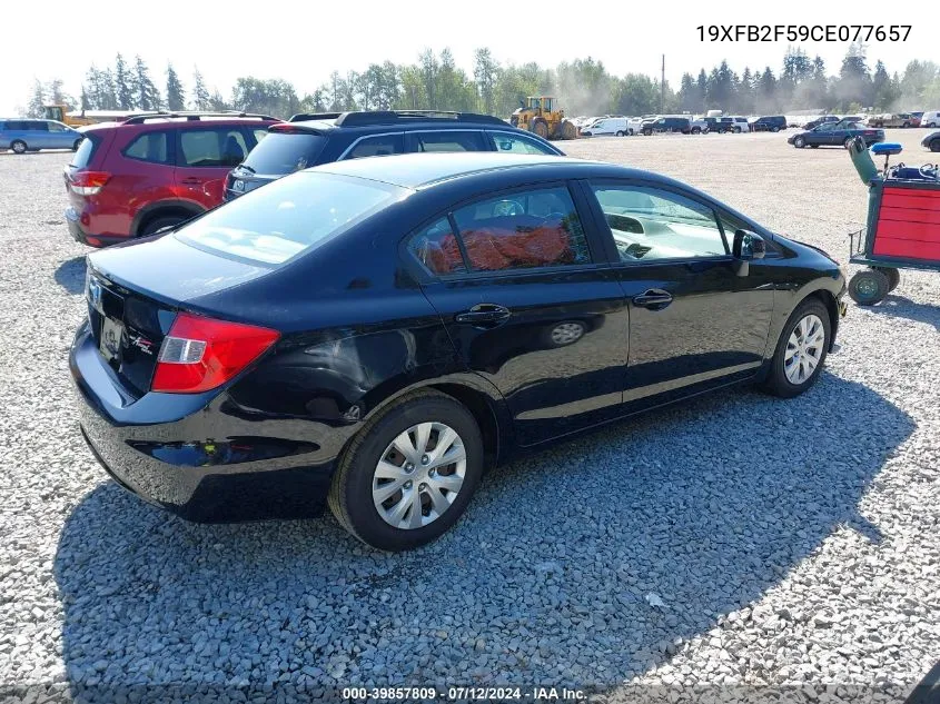 19XFB2F59CE077657 2012 Honda Civic Lx