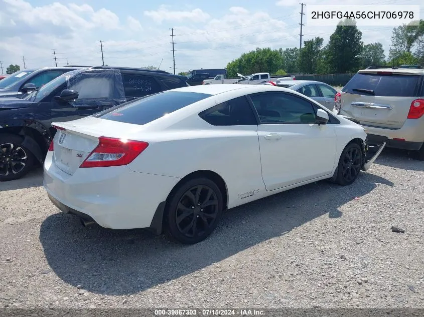 2HGFG4A56CH706978 2012 Honda Civic Si