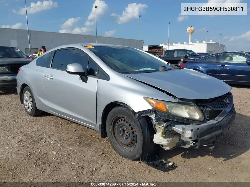 2012 Honda Civic Lx VIN: 2HGFG3B59CH530811 Lot: 39874269