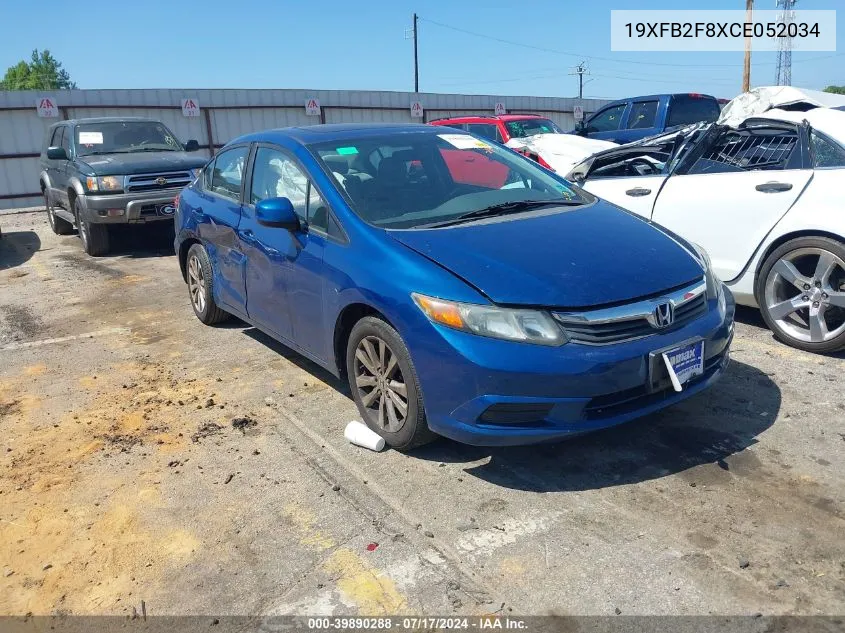 2012 Honda Civic Ex VIN: 19XFB2F8XCE052034 Lot: 39890288