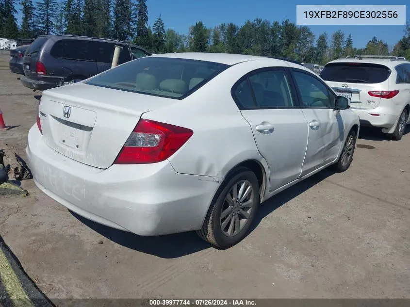 2012 Honda Civic Ex VIN: 19XFB2F89CE302556 Lot: 39977744