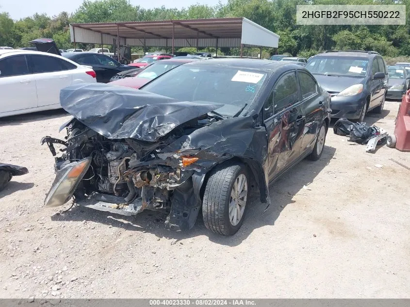 2HGFB2F95CH550222 2012 Honda Civic Ex-L