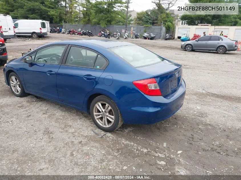 2HGFB2F88CH501149 2012 Honda Civic Ex