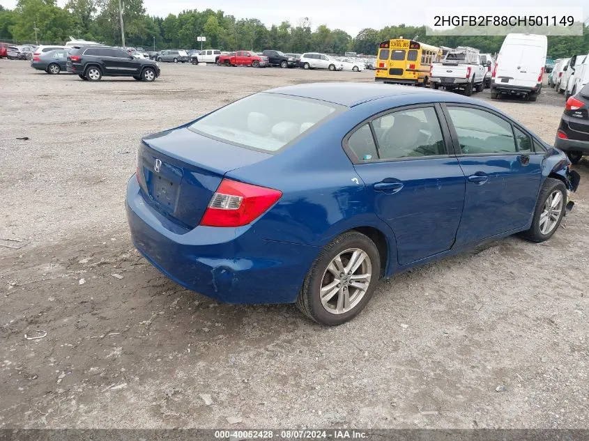 2HGFB2F88CH501149 2012 Honda Civic Ex