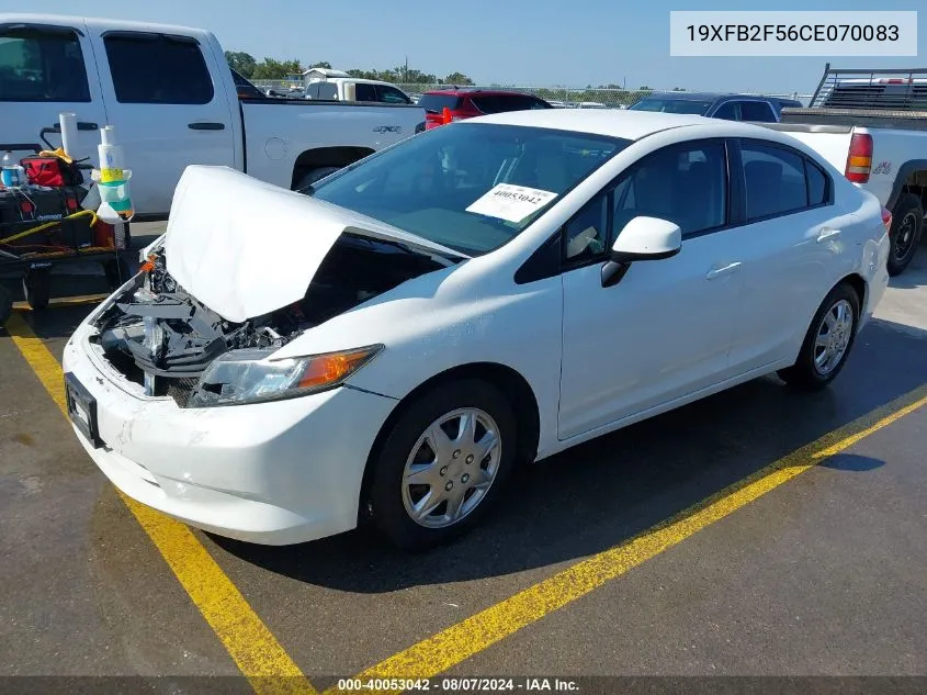 19XFB2F56CE070083 2012 Honda Civic Lx