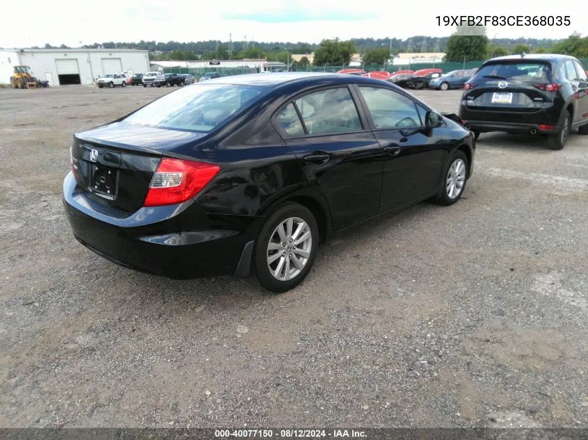 19XFB2F83CE368035 2012 Honda Civic Ex