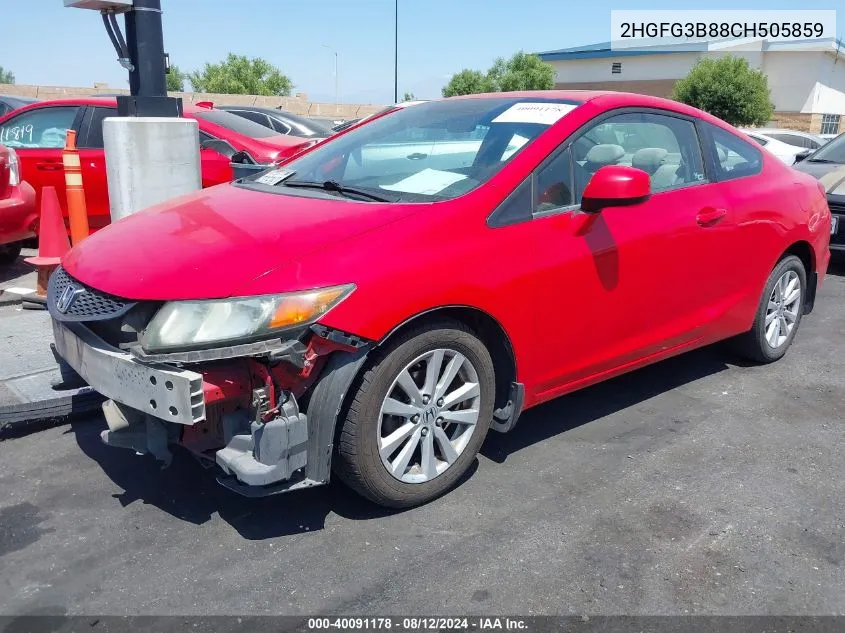 2HGFG3B88CH505859 2012 Honda Civic Ex