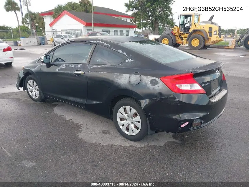 2HGFG3B52CH535204 2012 Honda Civic Lx