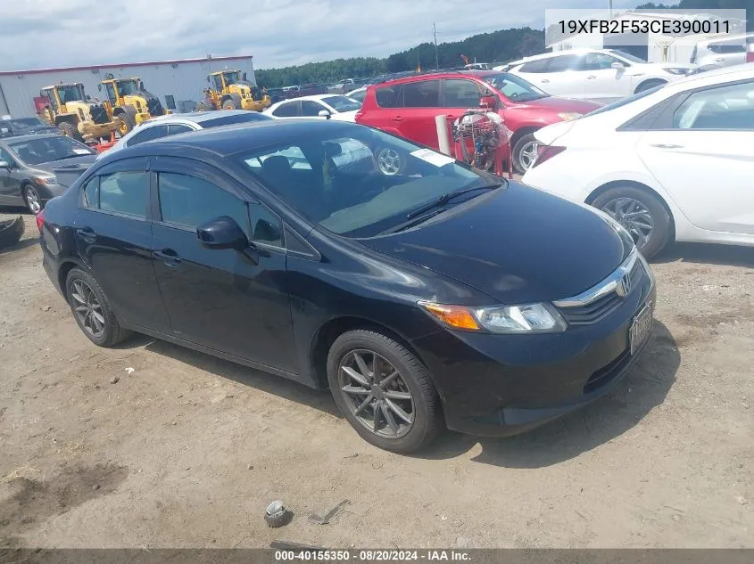 19XFB2F53CE390011 2012 Honda Civic Lx