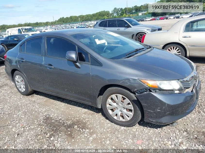 19XFB2F59CE383919 2012 Honda Civic Lx