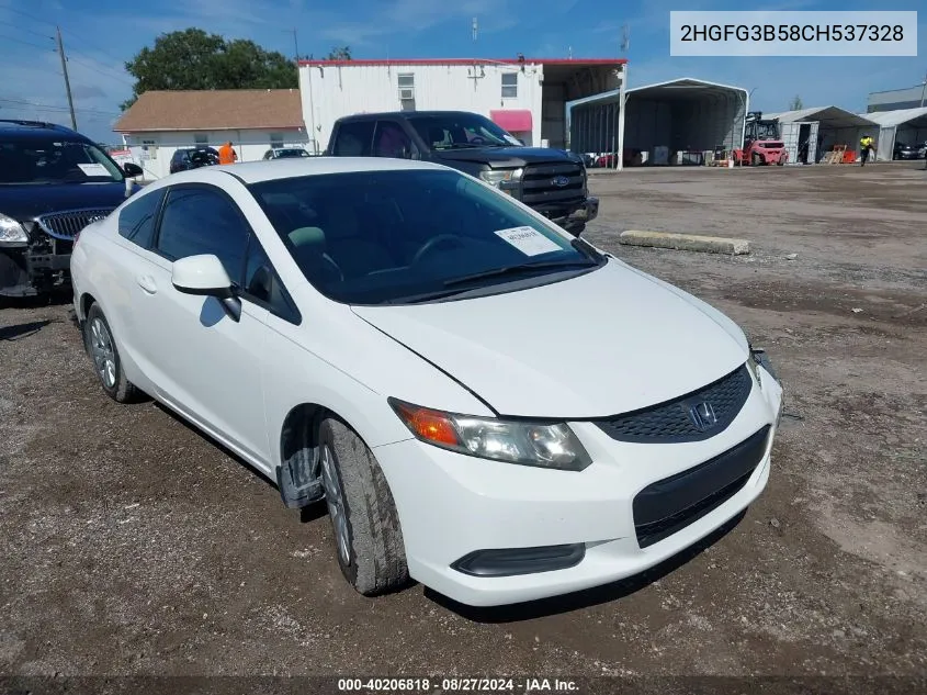 2012 Honda Civic Lx VIN: 2HGFG3B58CH537328 Lot: 40206818