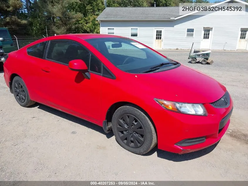 2HGFG3B52CH545392 2012 Honda Civic Lx