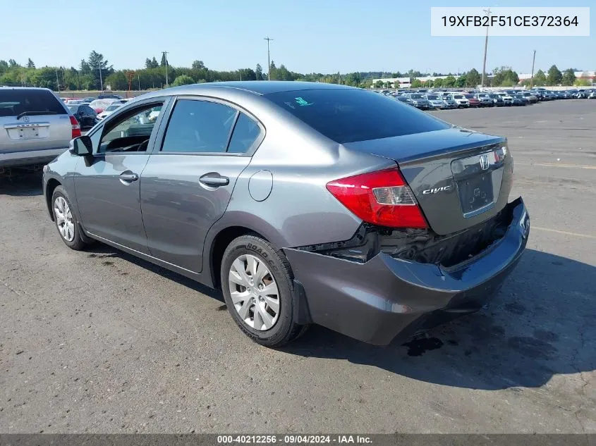 19XFB2F51CE372364 2012 Honda Civic Lx