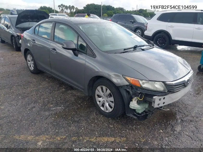 19XFB2F54CE104599 2012 Honda Civic Lx