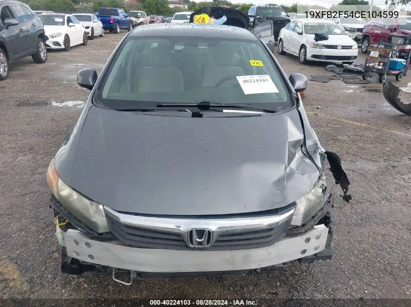 19XFB2F54CE104599 2012 Honda Civic Lx