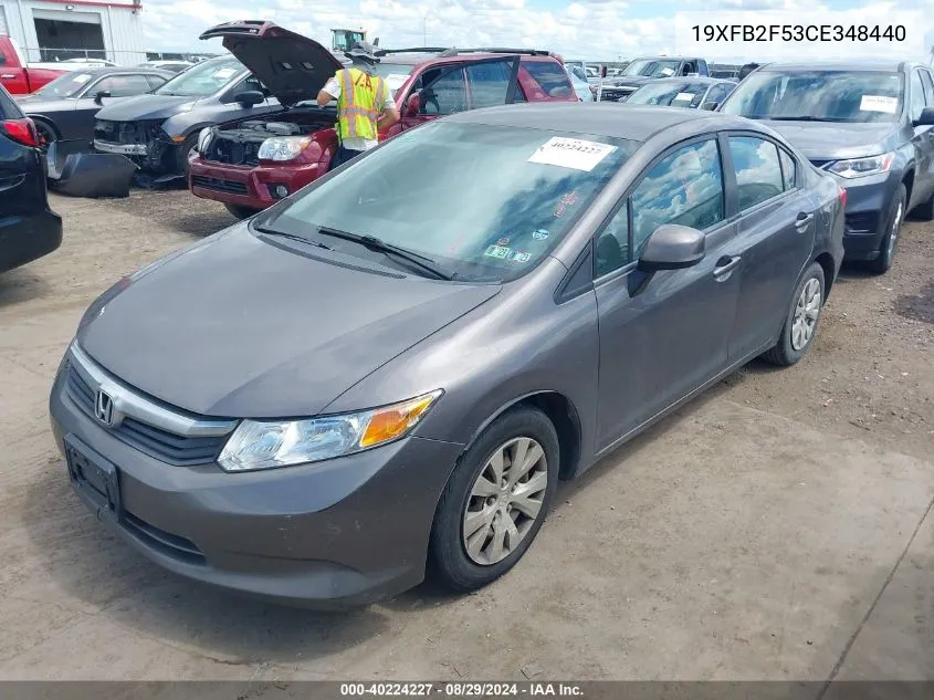 19XFB2F53CE348440 2012 Honda Civic Lx