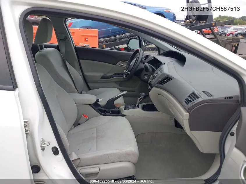 2HGFB2F57CH587513 2012 Honda Civic Lx