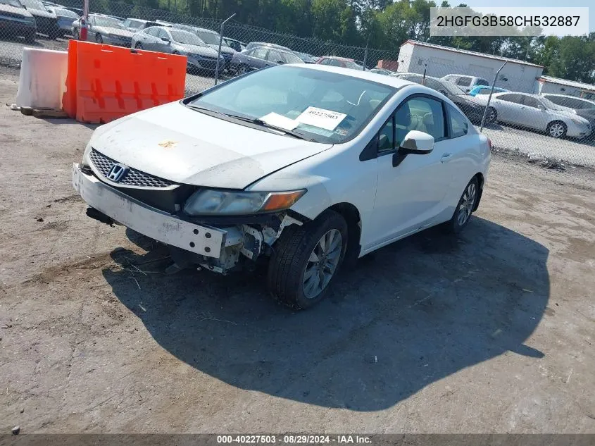 2HGFG3B58CH532887 2012 Honda Civic Lx