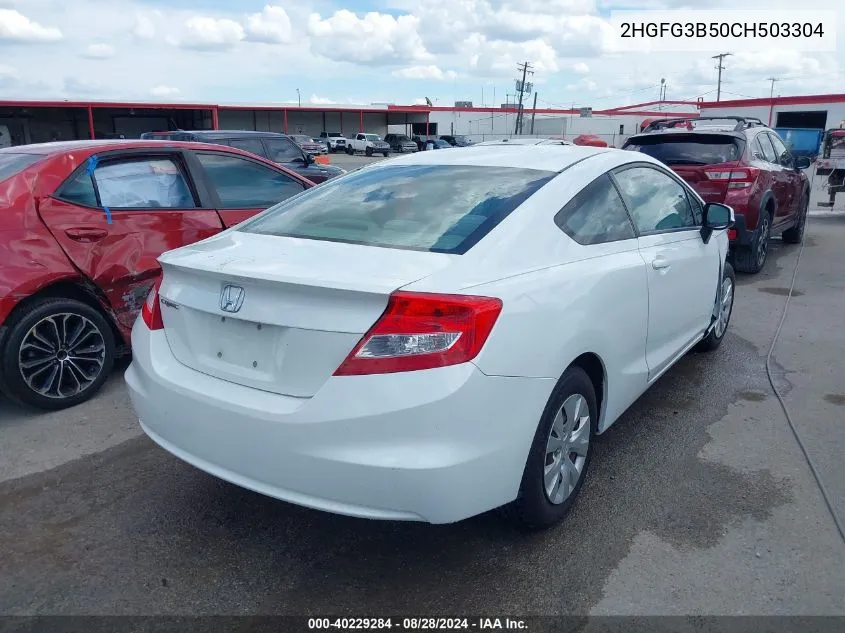 2HGFG3B50CH503304 2012 Honda Civic Lx