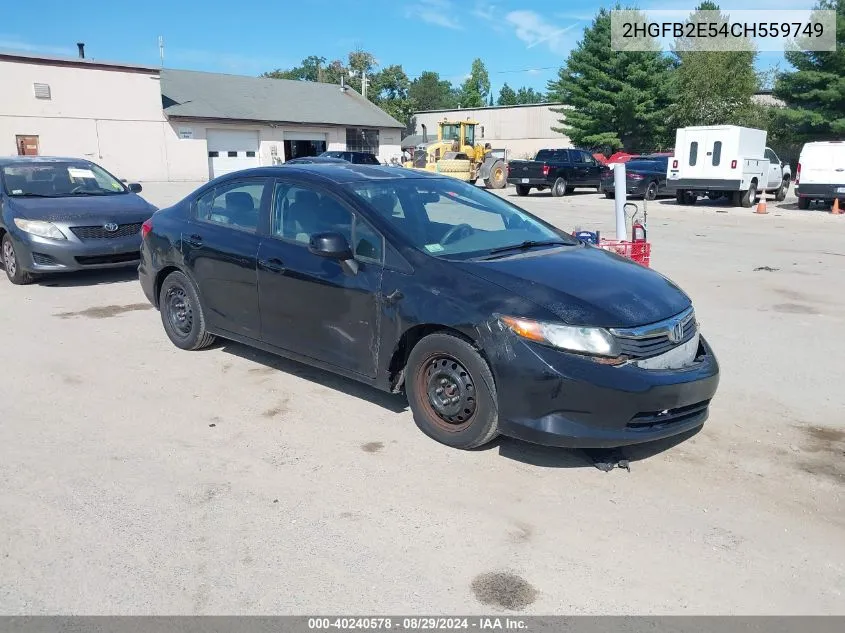 2HGFB2E54CH559749 2012 Honda Civic Lx