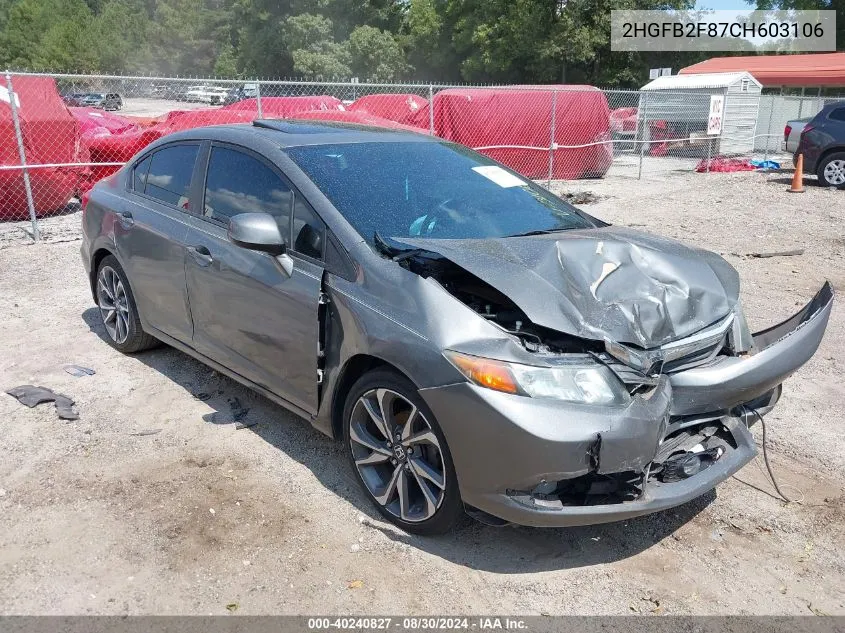 2HGFB2F87CH603106 2012 Honda Civic Ex