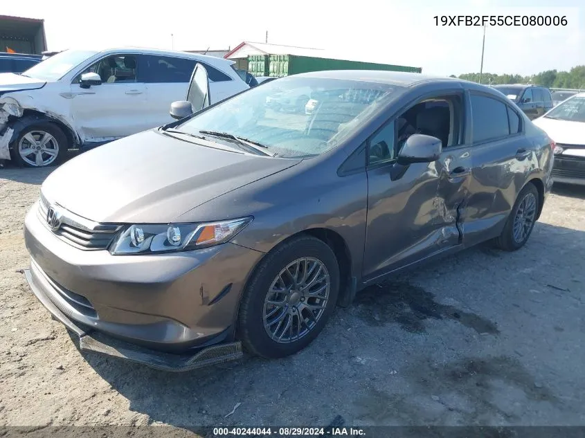 19XFB2F55CE080006 2012 Honda Civic Lx