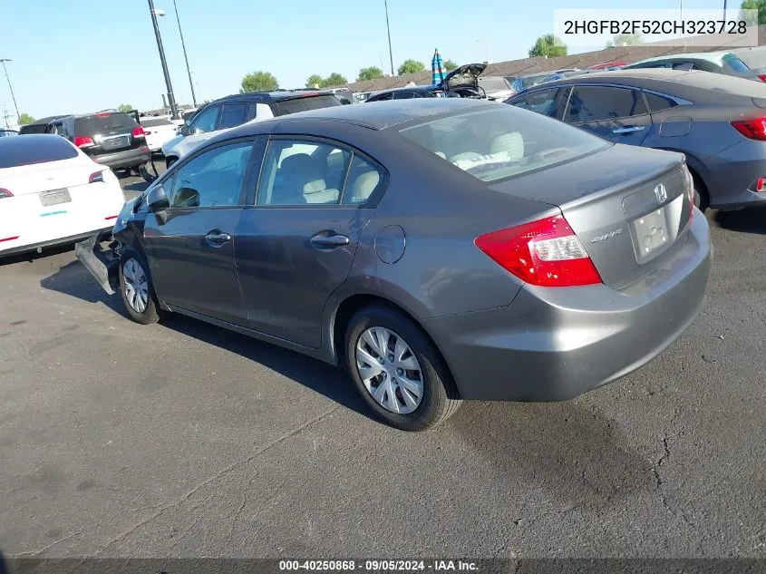 2HGFB2F52CH323728 2012 Honda Civic Lx