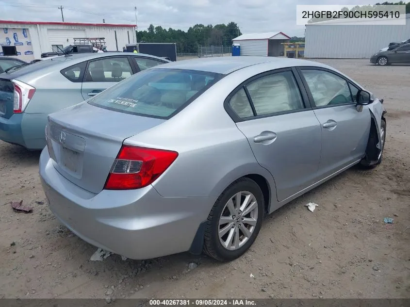 2HGFB2F90CH595410 2012 Honda Civic Exl