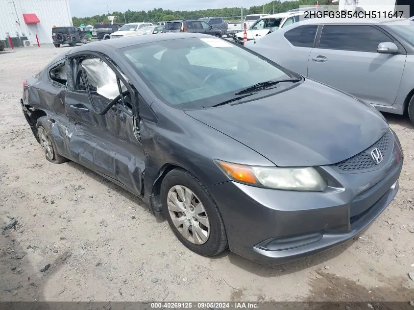 2HGFG3B54CH511647 2012 Honda Civic Lx