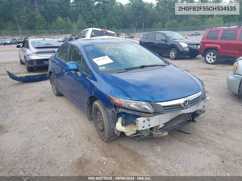 2HGFB2F55CH534535 2012 Honda Civic Lx