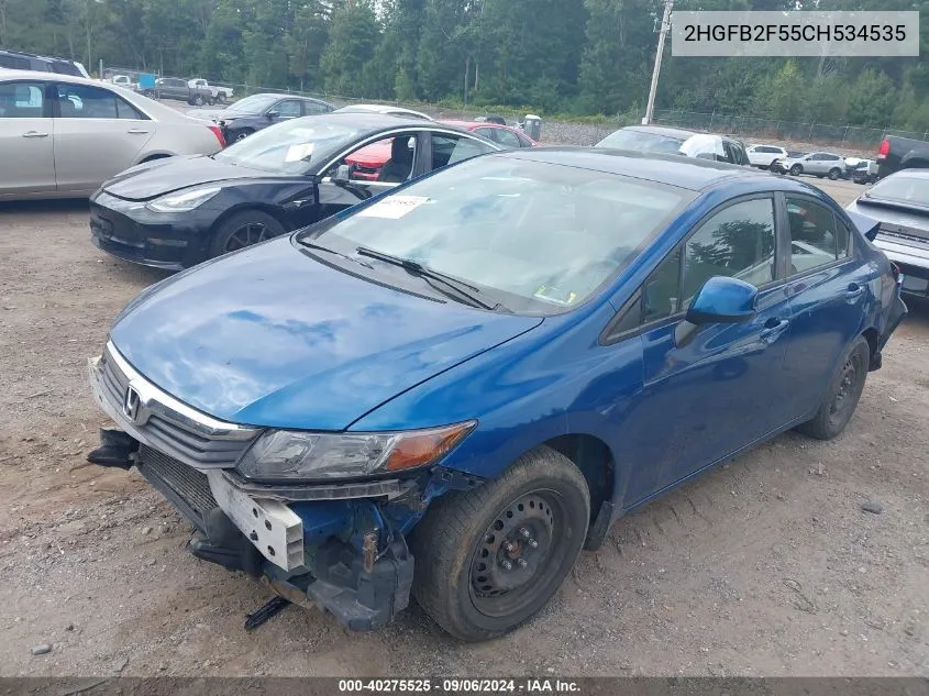 2HGFB2F55CH534535 2012 Honda Civic Lx