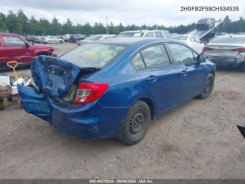 2HGFB2F55CH534535 2012 Honda Civic Lx