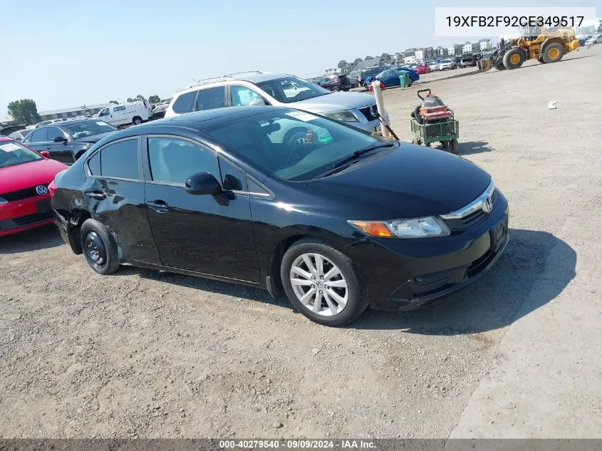 2012 Honda Civic Ex-L VIN: 19XFB2F92CE349517 Lot: 40279540